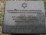 pomnik ofiar Holocaustu na cmentarzu ydowskim w Wilamowicach